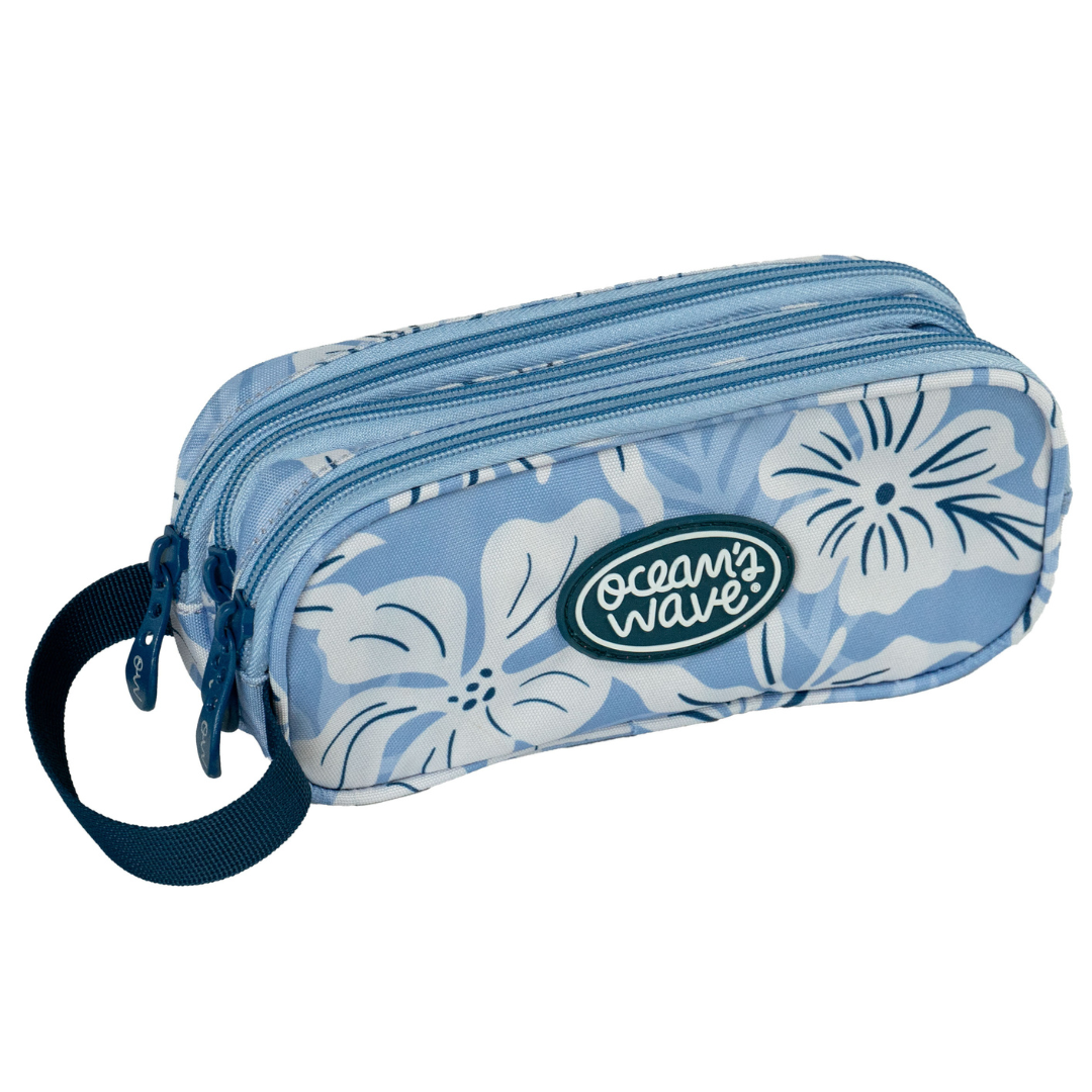 Estuche 3 cremalleras Ocean's Wave