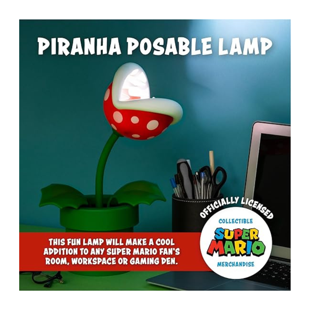 Lámpara-Piraña-Super Mario