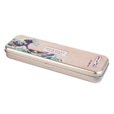 Estuche metálico - 12 lápices de color - Kokonote Hokusai