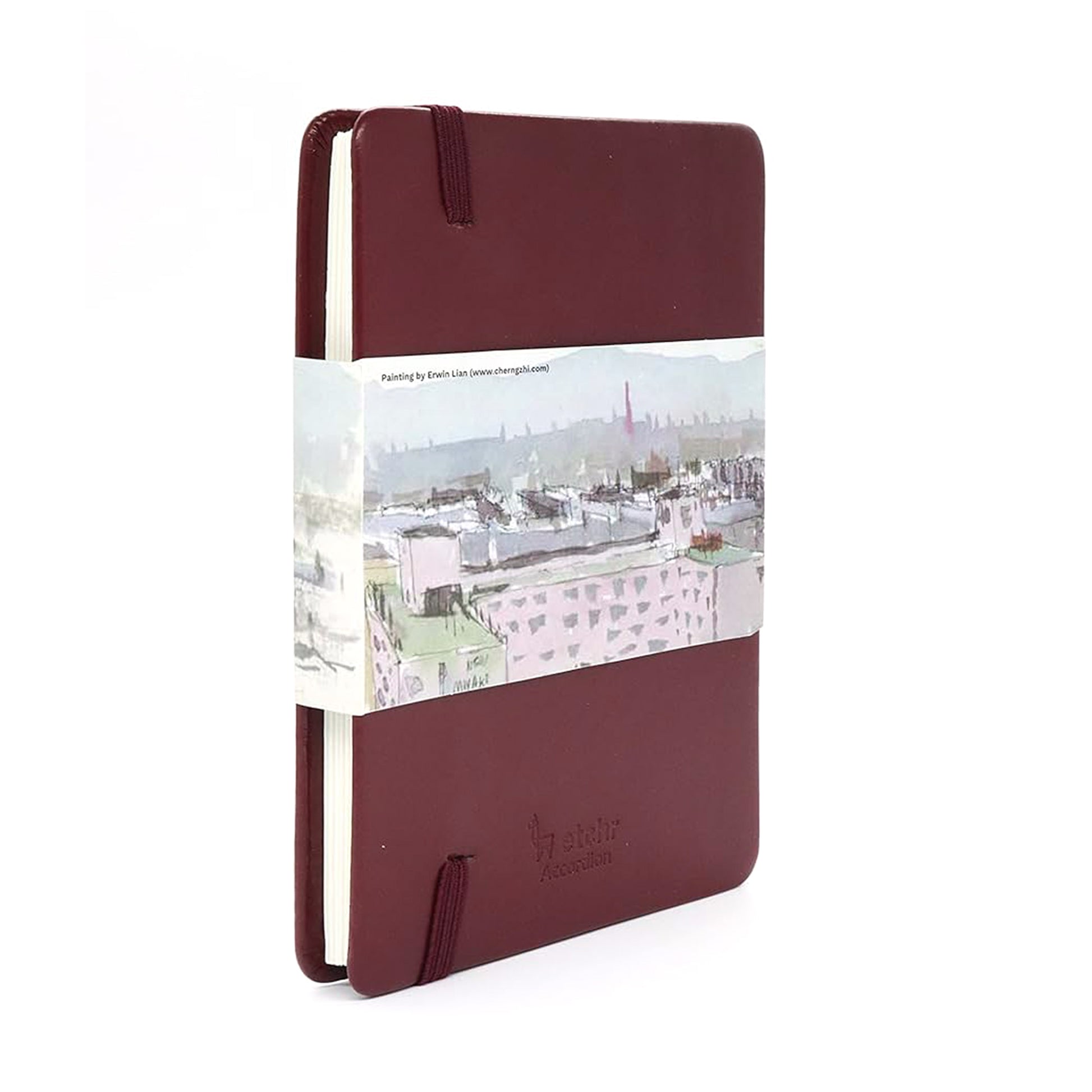 Los cuadernos de bocetos Etchr Accordion están hechos de papel 100% algodón de calidad artística libre de ácido, por lo que son ideales para técnicas húmedas y mixtas. Apto para veganos, la cubierta es de PU.