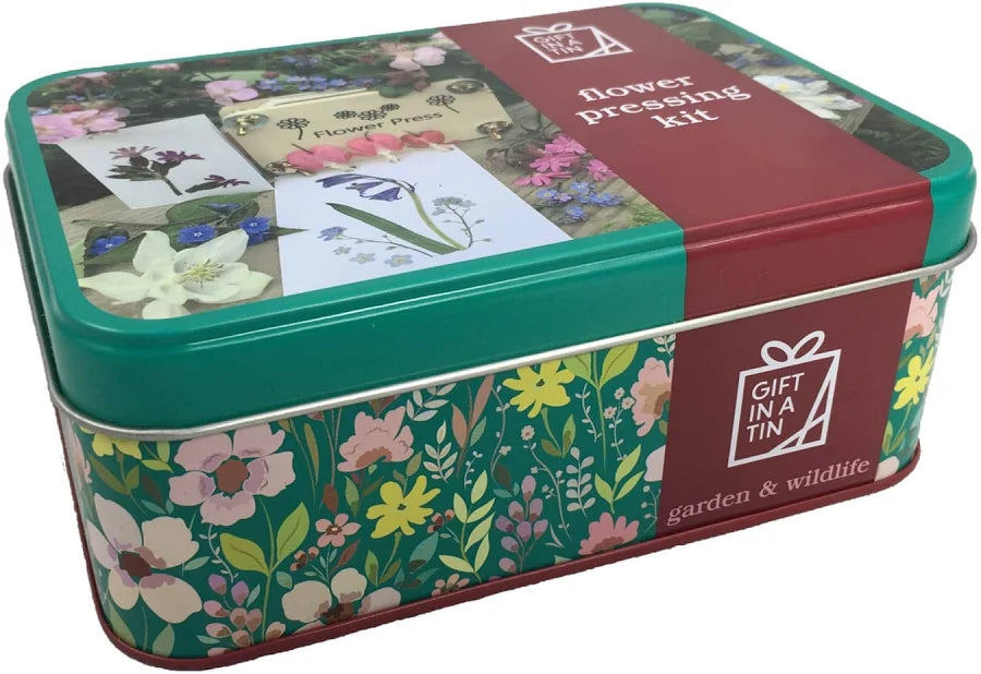 Kit de prensado de flores en lata