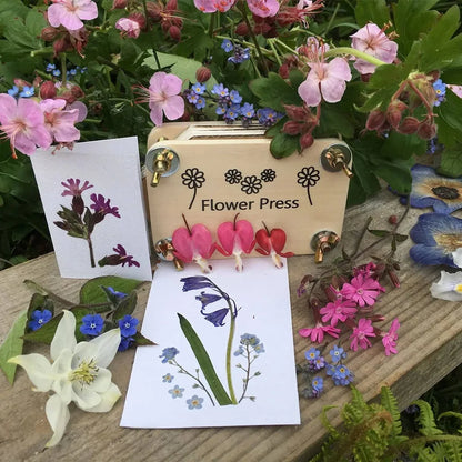 Kit de prensado de flores en lata