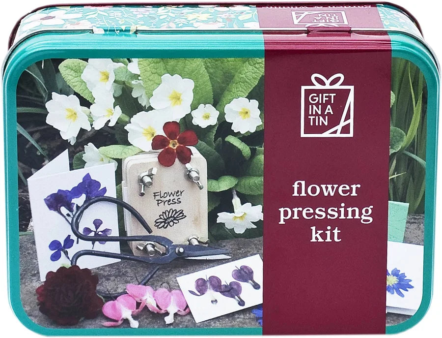 Kit de prensado de flores en lata