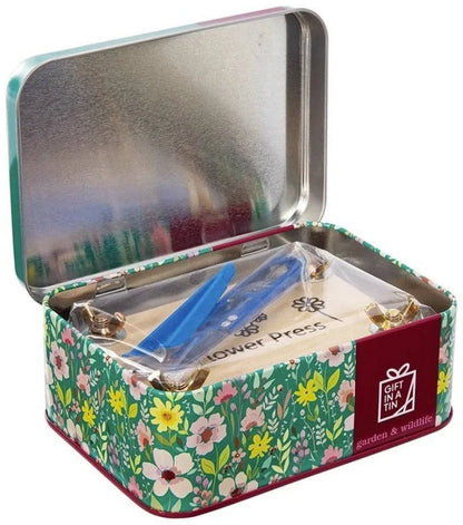 Kit de prensado de flores en lata