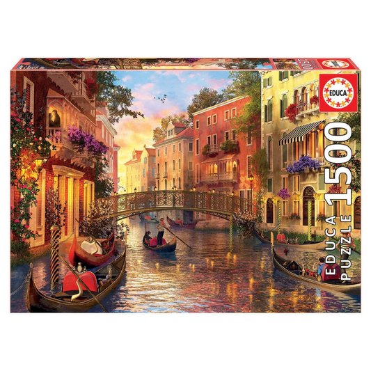 Puzzle - Atardecer en Venecia - 1500 Piezas