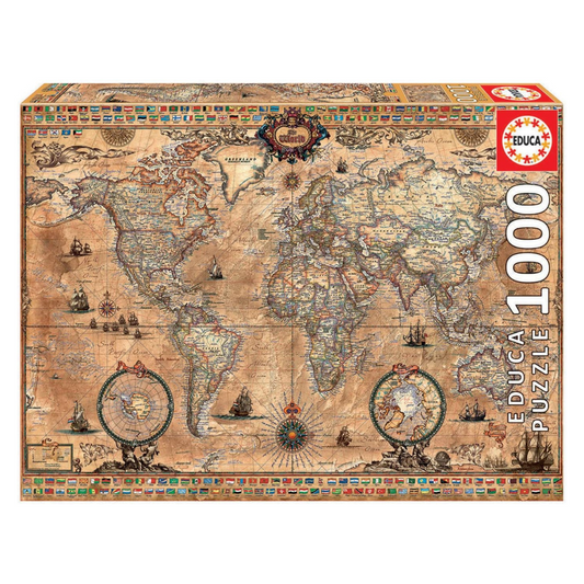 Puzzle - Educa - Mapamundi -1000 piezas
