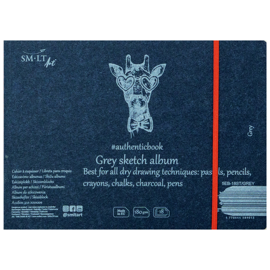 Stitched -  sketch album - Grey