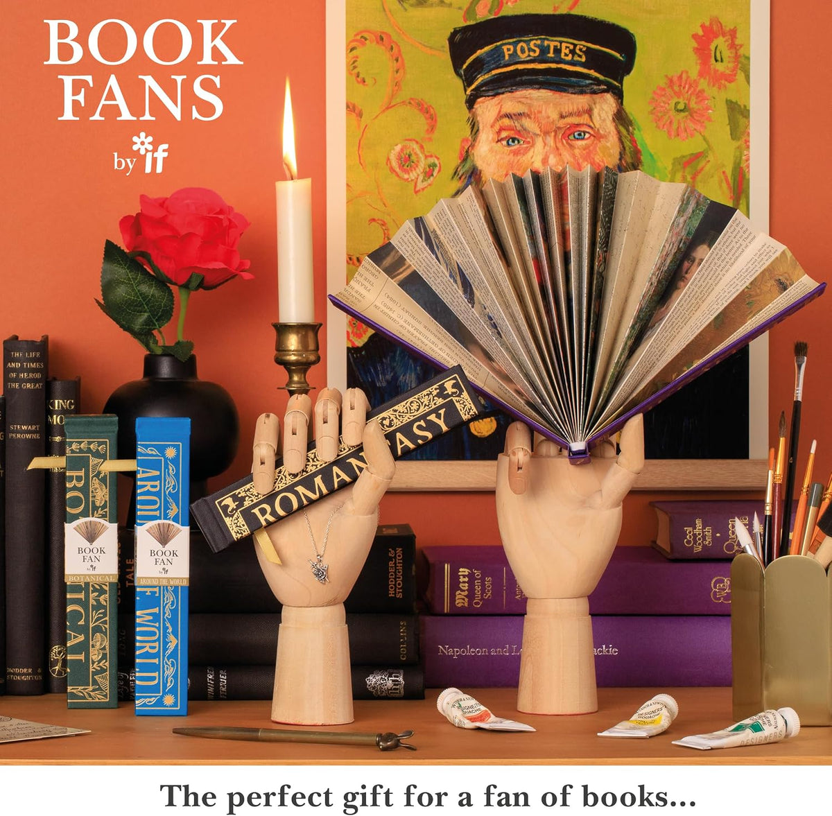 IF-Abanico de papel para amantes de los libros