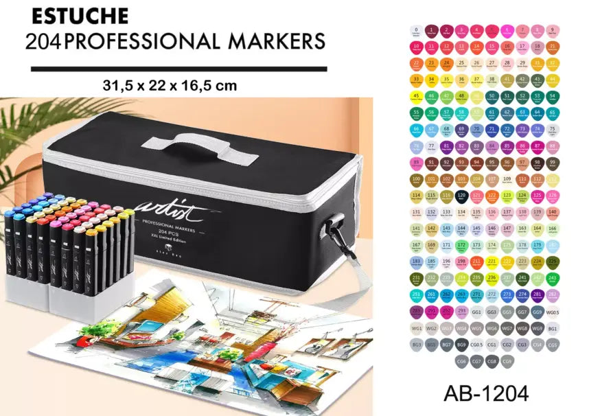 Estuche-204-Rotuladores-Luxury-Canvas-Artist Alex Bog