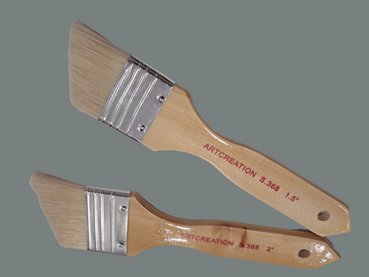 Pincel-paletina de pelo natural-inclinato