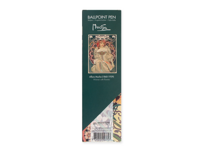 Bolígrafo Alfons Mucha - Mujer con flores