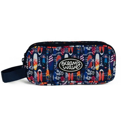 Estuche 3 cremalleras Ocean's Wave