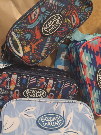Estuche 3 cremalleras Ocean's Wave